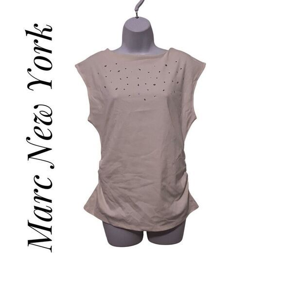 Marc By Marc Jacobs Tops - Marc New York Medium White Blouse Rhinestoned